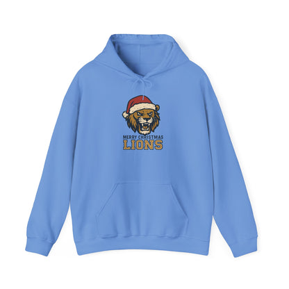 Merry Christmas Lions Hoodie — Gildan