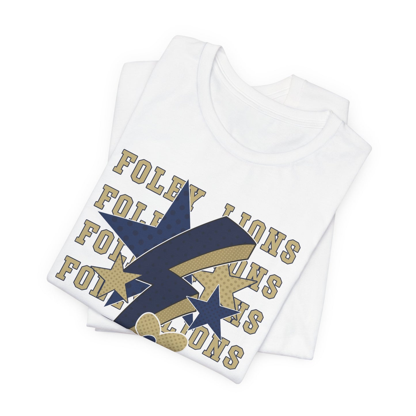 Lions Hearts, Stars, Lightning Graphic Tee - Bella Canvas