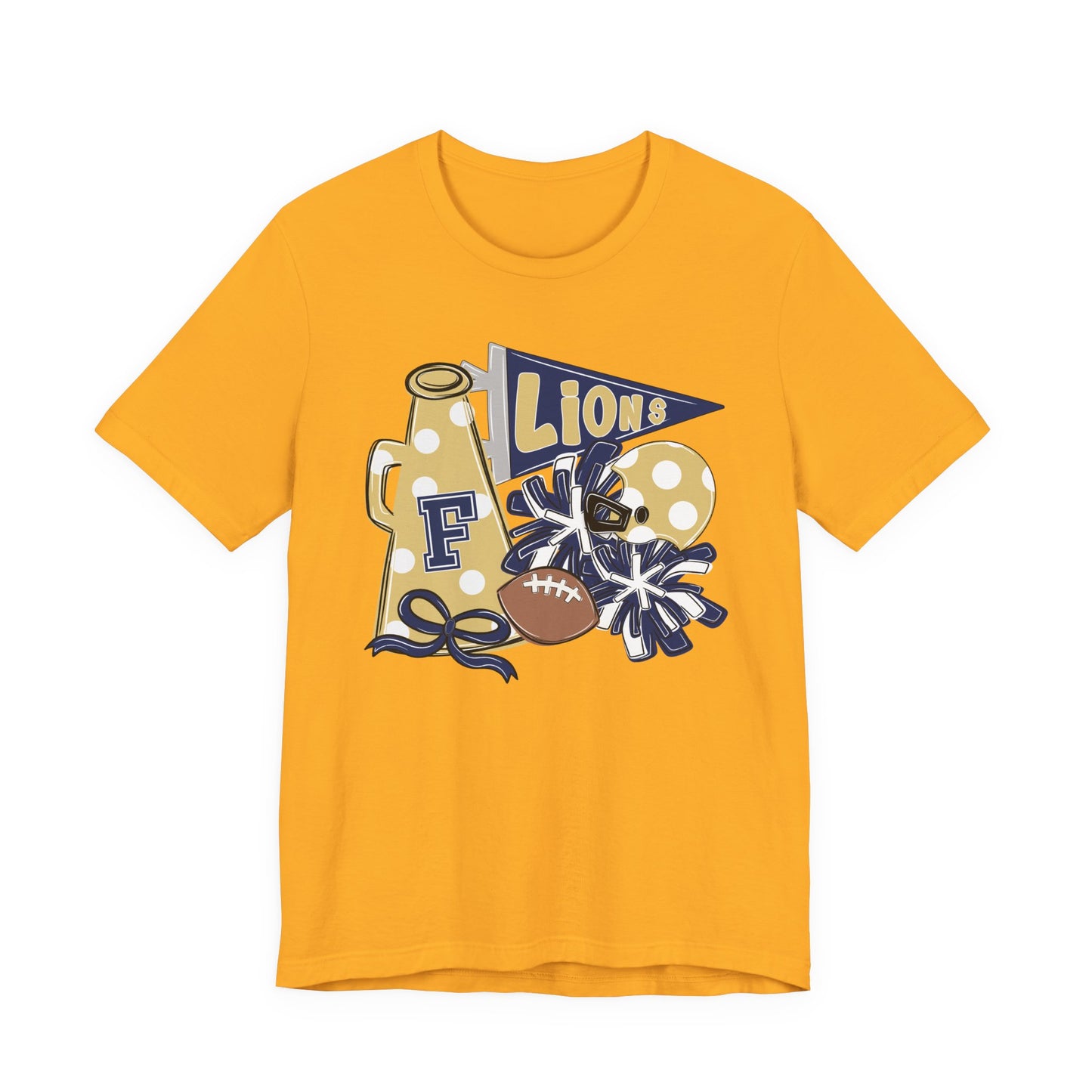 Lions Football Spirit Tee - Bella Canvas