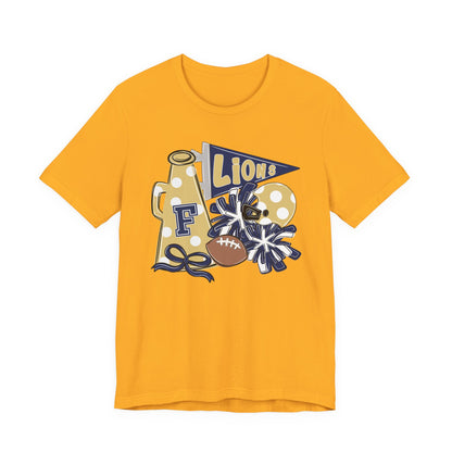 Lions Football Spirit Tee - Bella Canvas