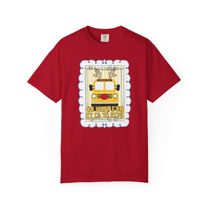 Christmas Bus Driver Tee - Comfort Colors