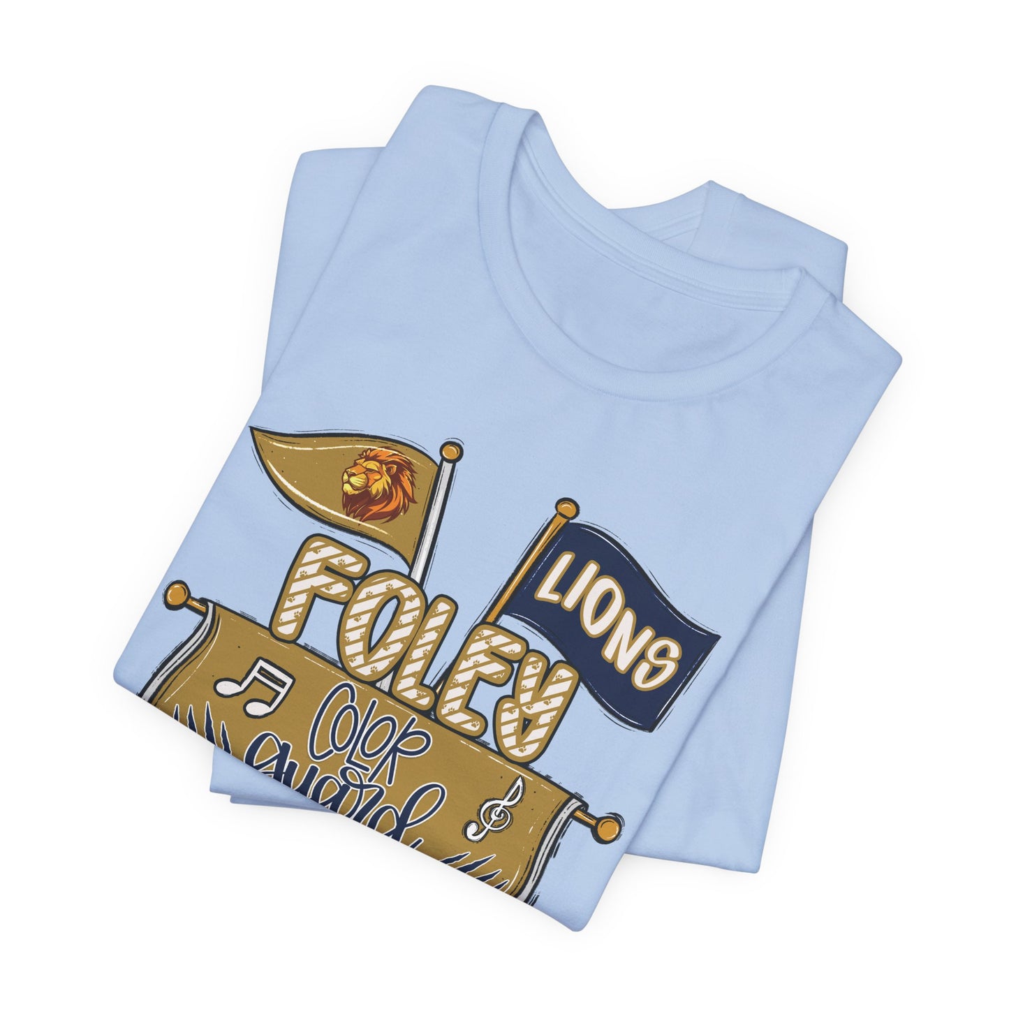 Adult Lions Color Guard Mom Tee - Bella Canvas