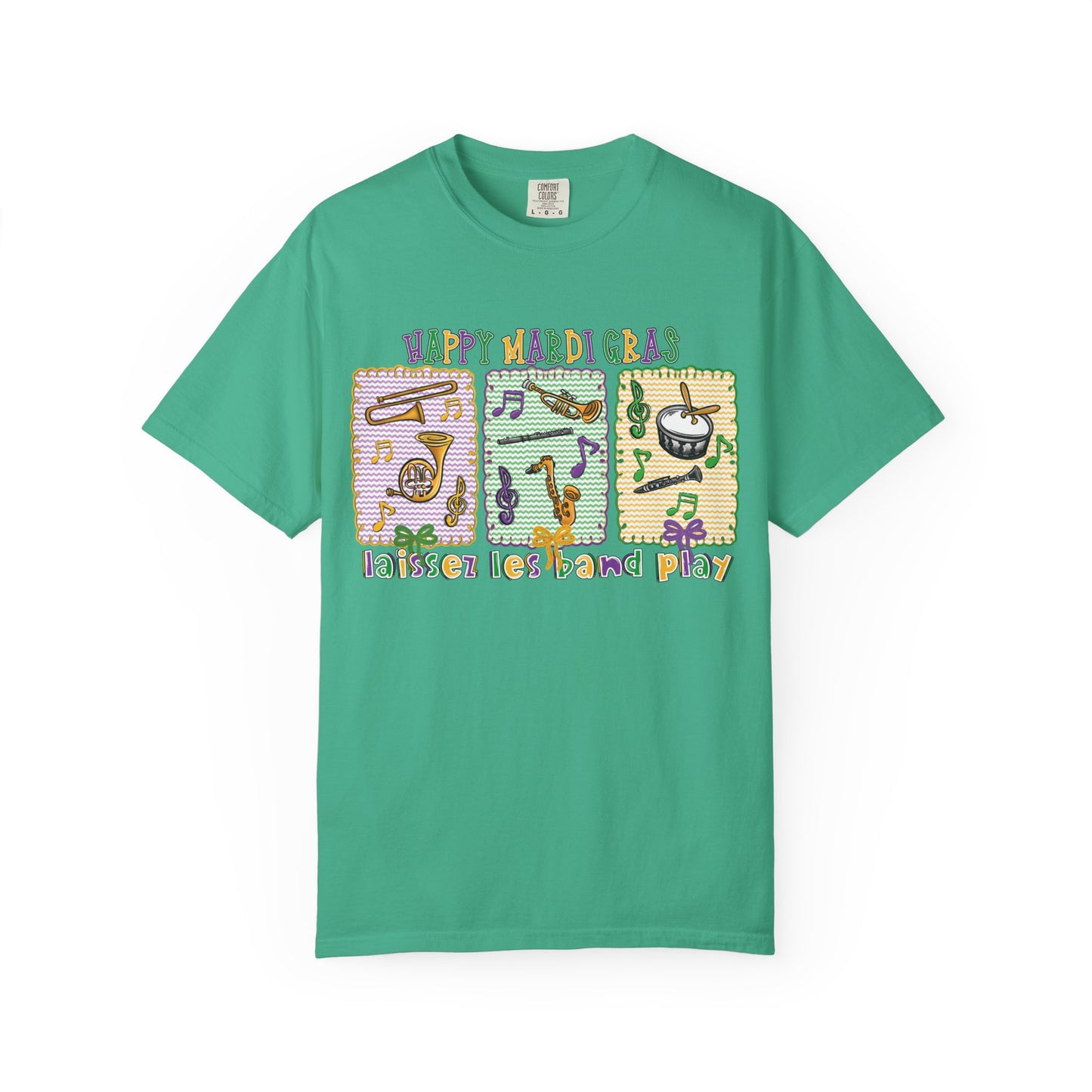 Happy Mardi Gras Jazz T-Shirt — Let the Good Times Roll Shirt