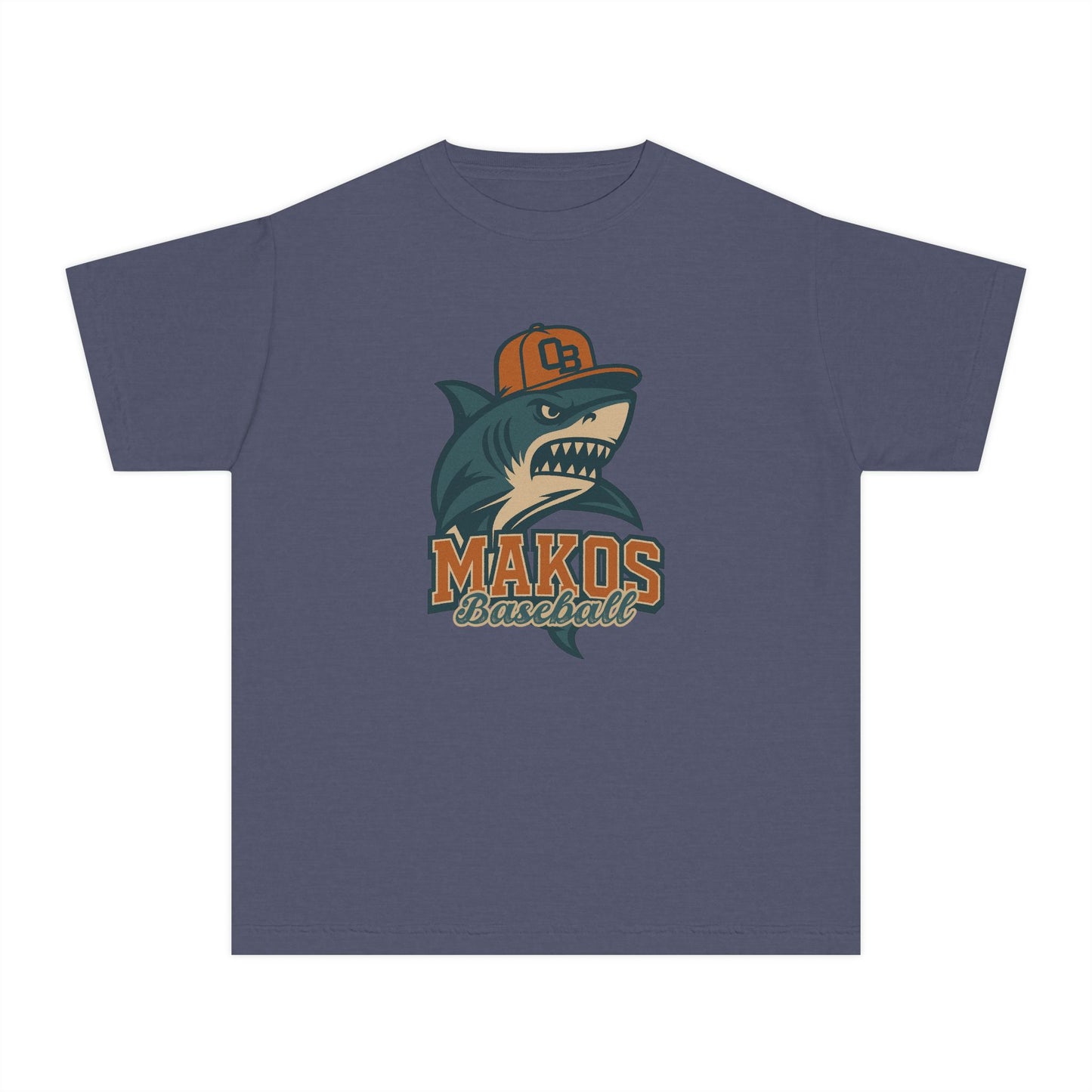 Makos Youth Baseball Tee - Comfort Colors