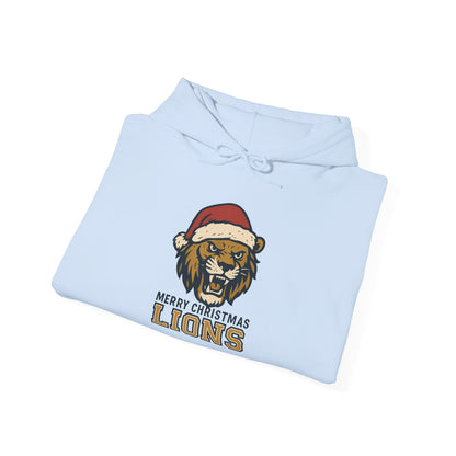 Merry Christmas Lions Hoodie — Gildan