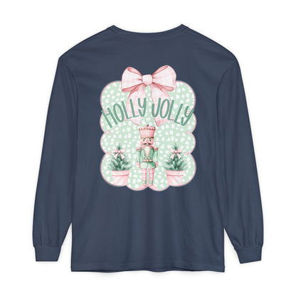 Holly Jolly Long Sleeve Tee - Comfort Colors