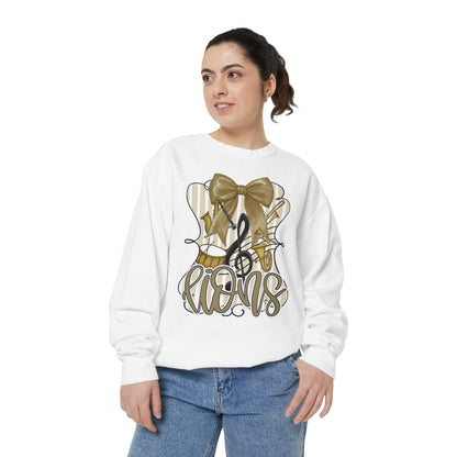 Adult Lions Coquette Band Sweatshirt - Comfort Colors