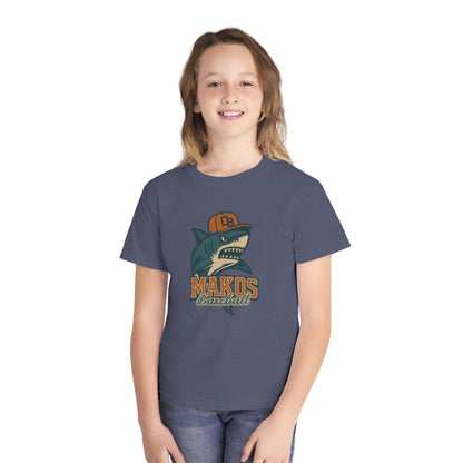 Makos Youth Baseball Tee - Comfort Colors