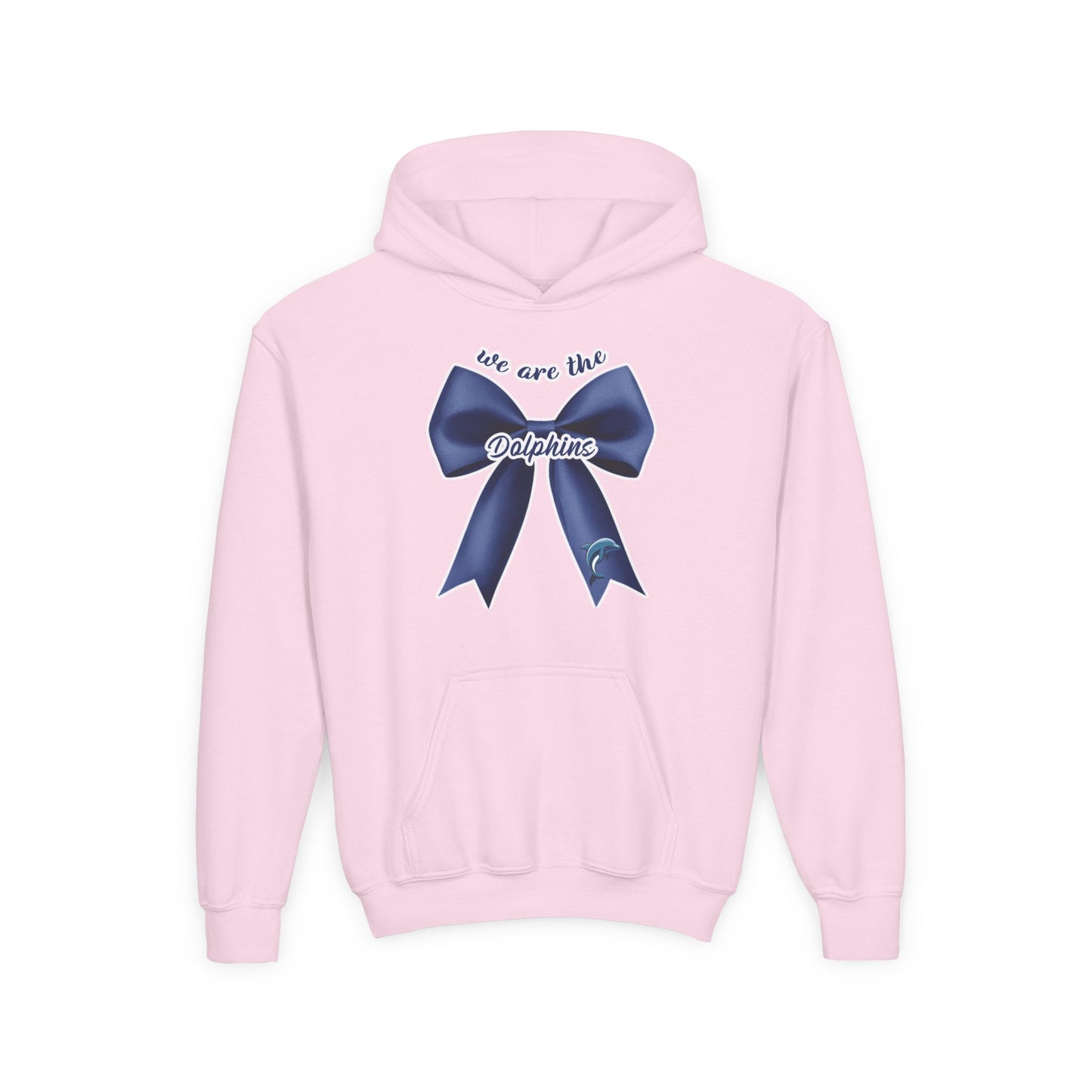 Youth Coquette Chic We Are The Dolphins Bow Hoodie