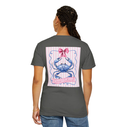 Adult Ono Island Preppy Crab Tee - Comfort Colors