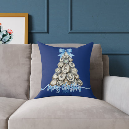 Ono Island Oyster Tree Blue Pillows