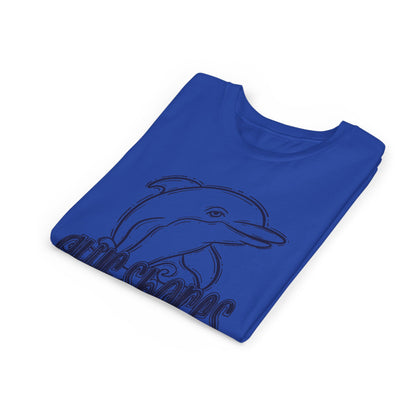 Youth Dolphin Sketch Tee - Bella Canvas