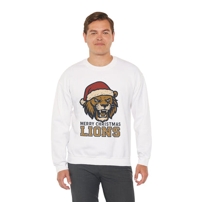 Merry Christmas Lions Sweatshirt — Gildan