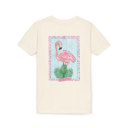 Beach Life is Flamazing Flamingo Tee - Bella Canvas