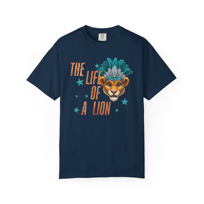 Adult Life of a Lion Faux Glitter - Comfort Colors