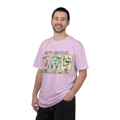 Happy Mardi Gras Jazz T-Shirt — Let the Good Times Roll Shirt