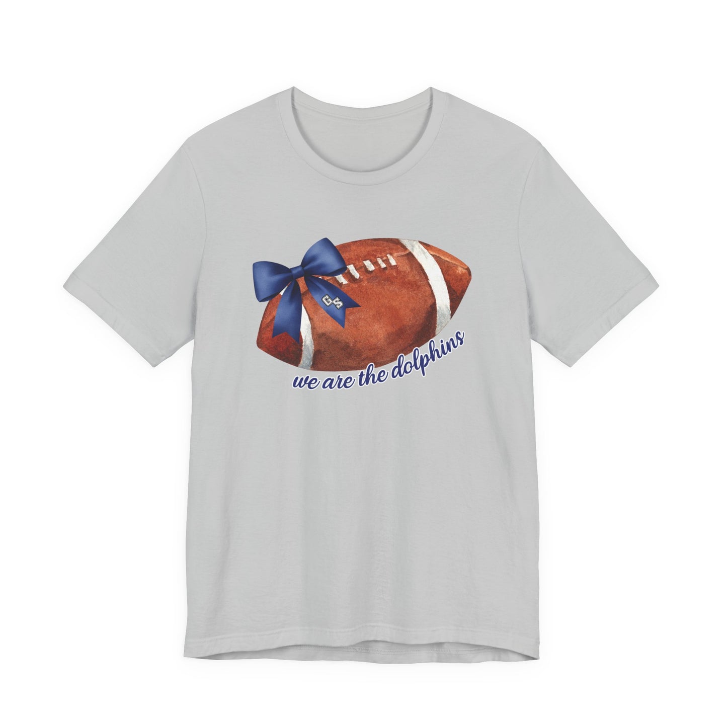 Adult Dolphins Coquette Football Tee