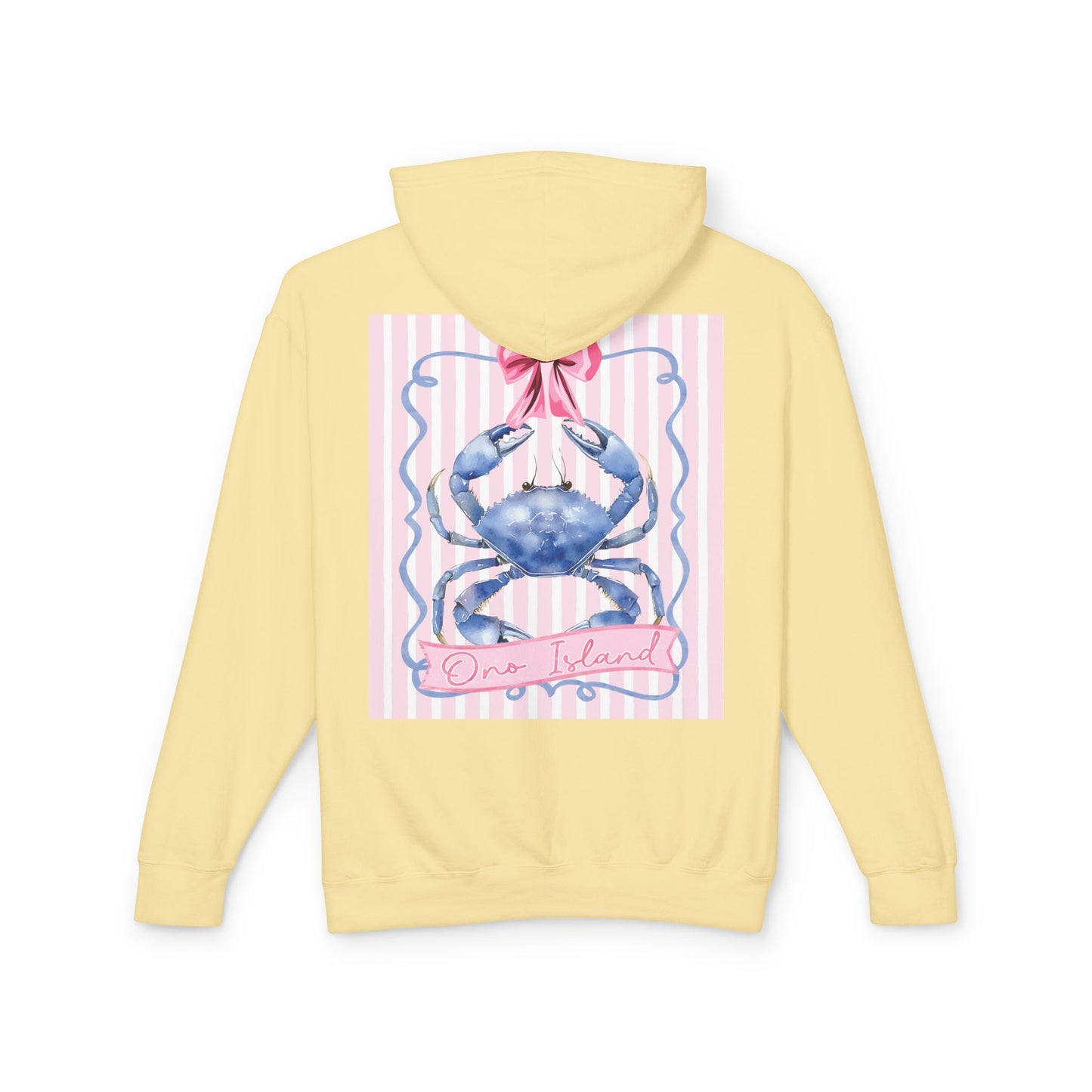 Adult Ono Island Preppy Crab Hoodie Comfort Colors