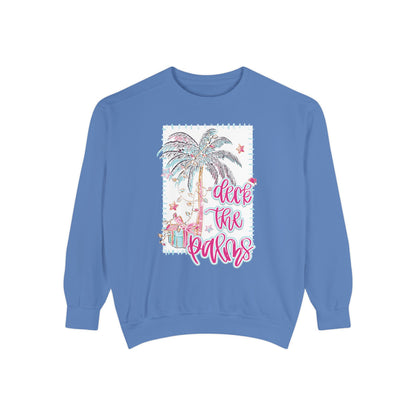 Deck the Palms Sweatshirt - Comfort Colors