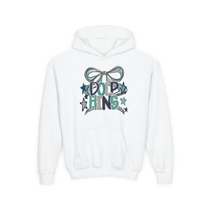 Youth Dolphins Ribbon Hoodie