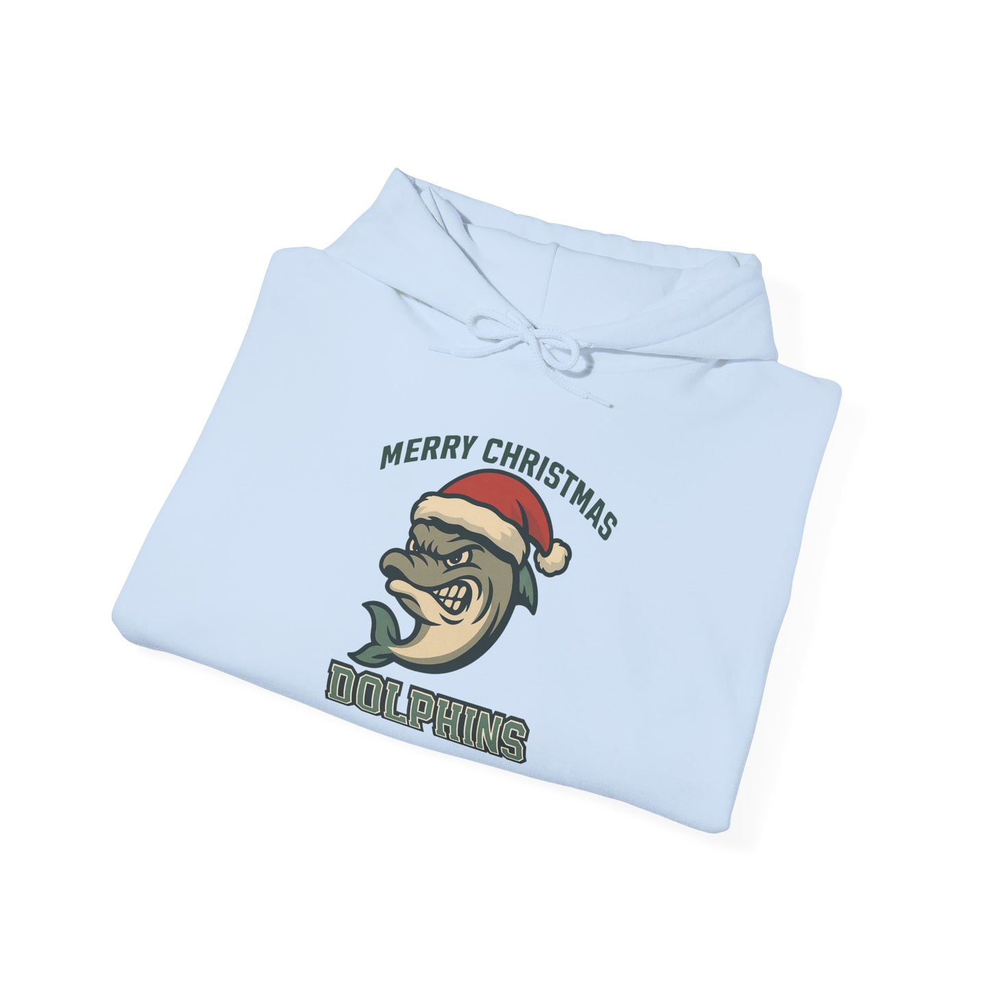 Merry Christmas Dolphin Hoodie - Gildan
