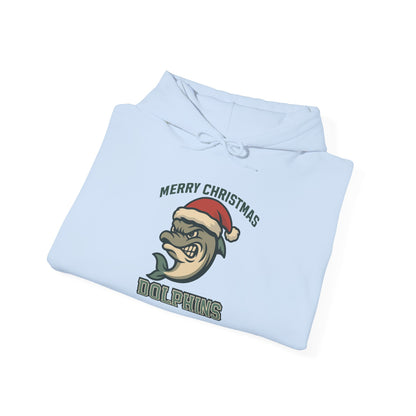 Merry Christmas Dolphin Hoodie - Gildan