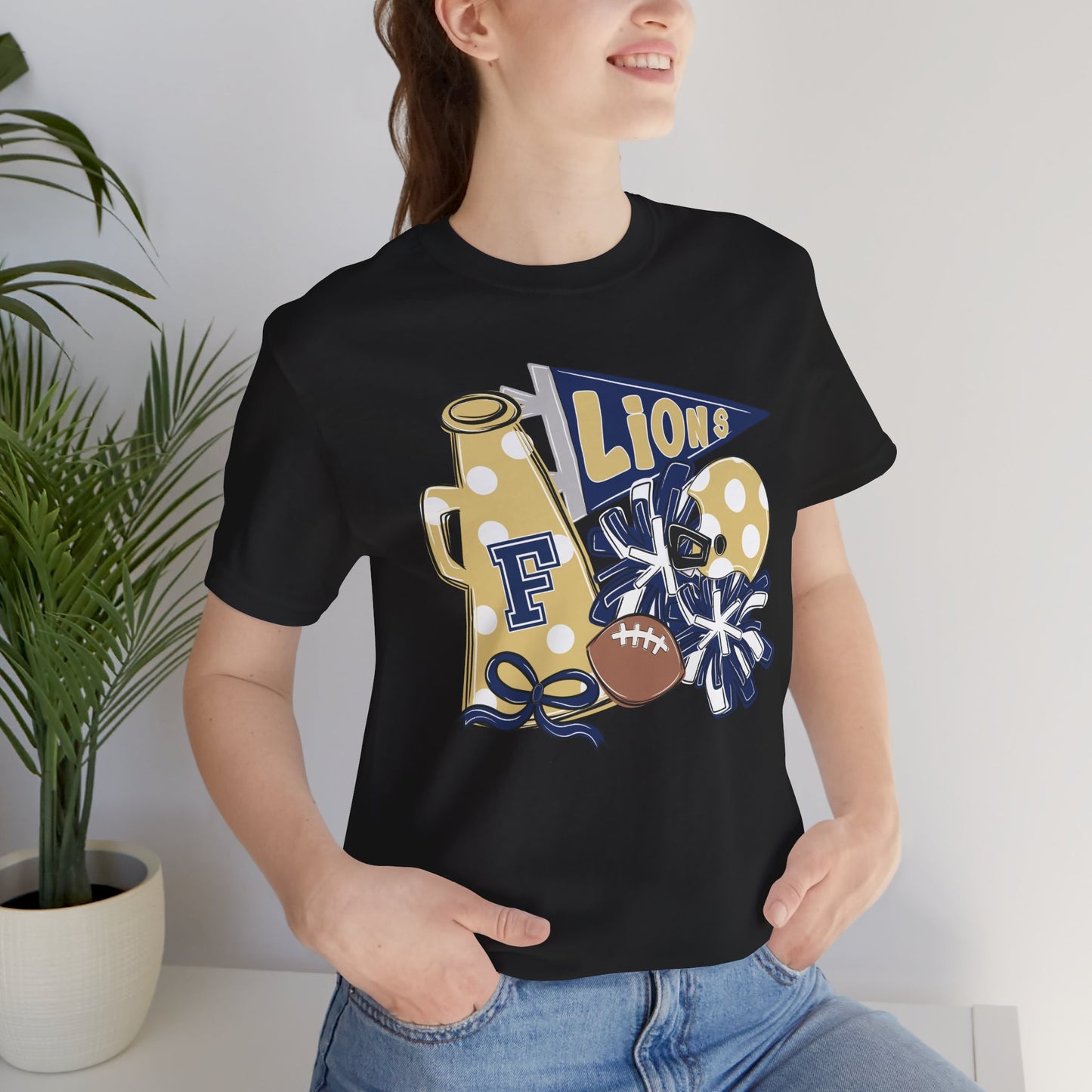 Lions Football Spirit Tee - Bella Canvas