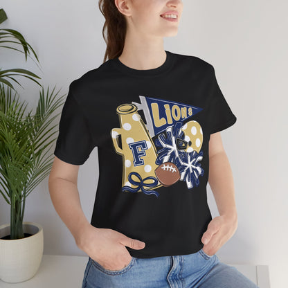 Lions Football Spirit Tee - Bella Canvas
