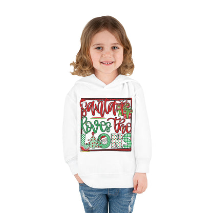 Santa Loves The Lions Toddler Hoodie