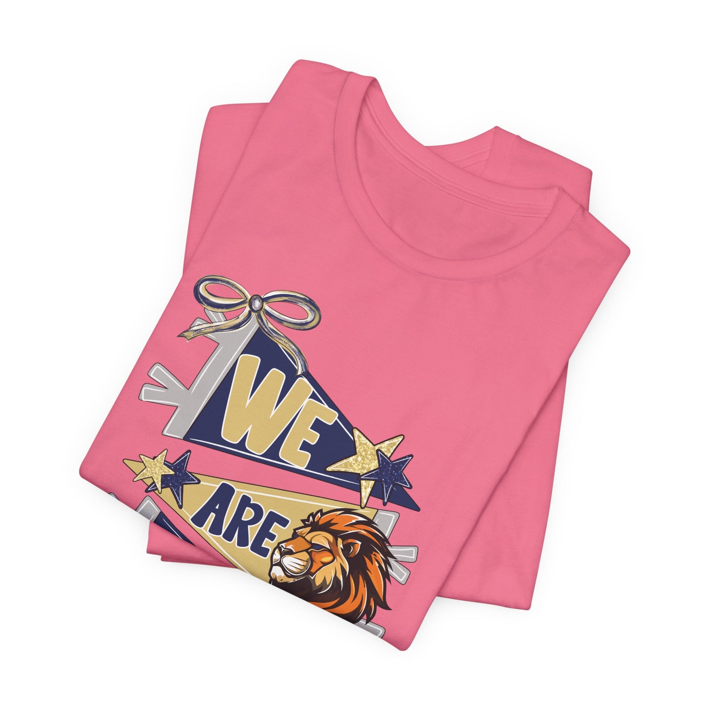 Lion Spirit Pennant Tee - Bella Canvas