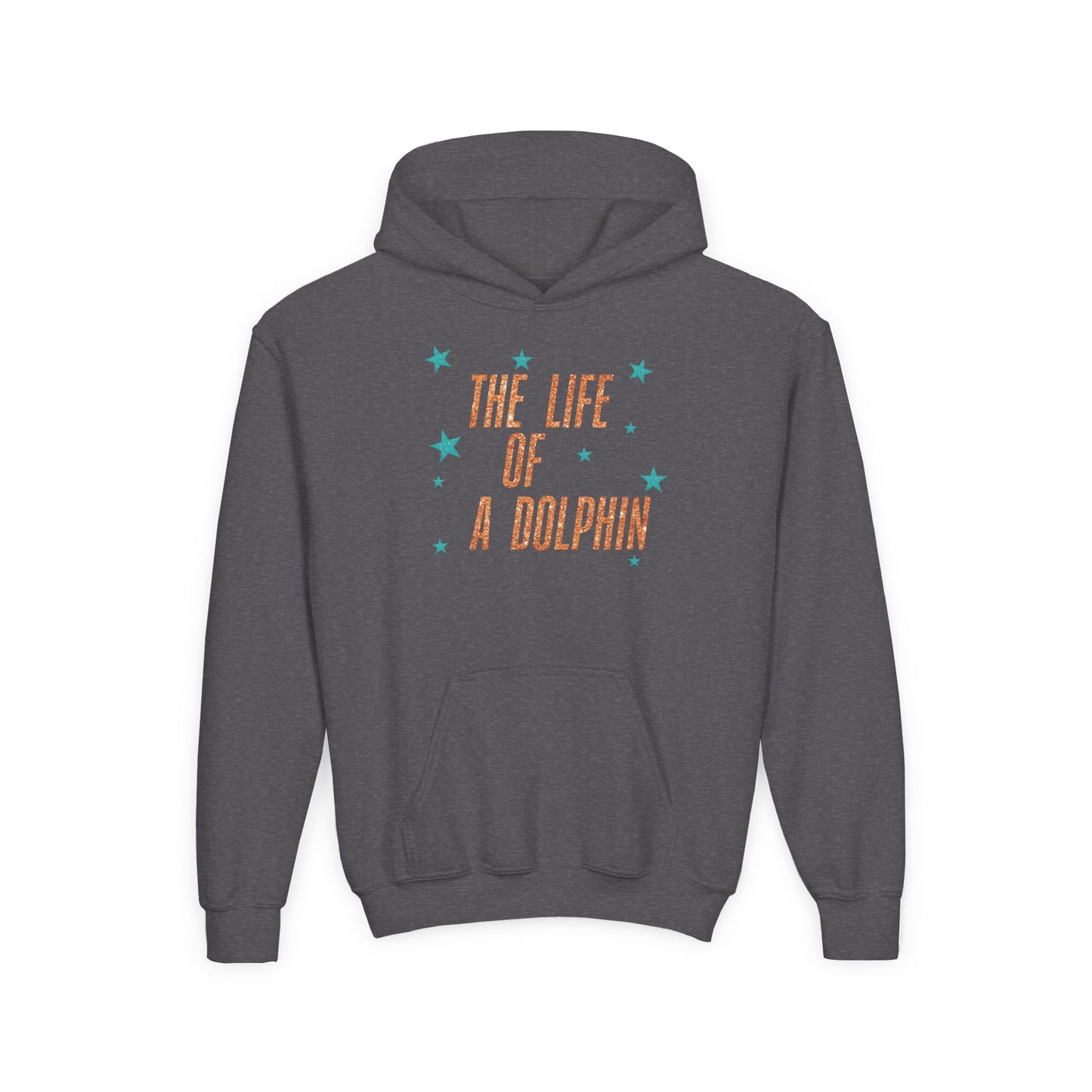 Life of a Dolphin FAUX glitter - Bella Canvas