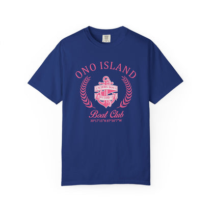 Ono Island Pink Boat Club - Comfort Colors