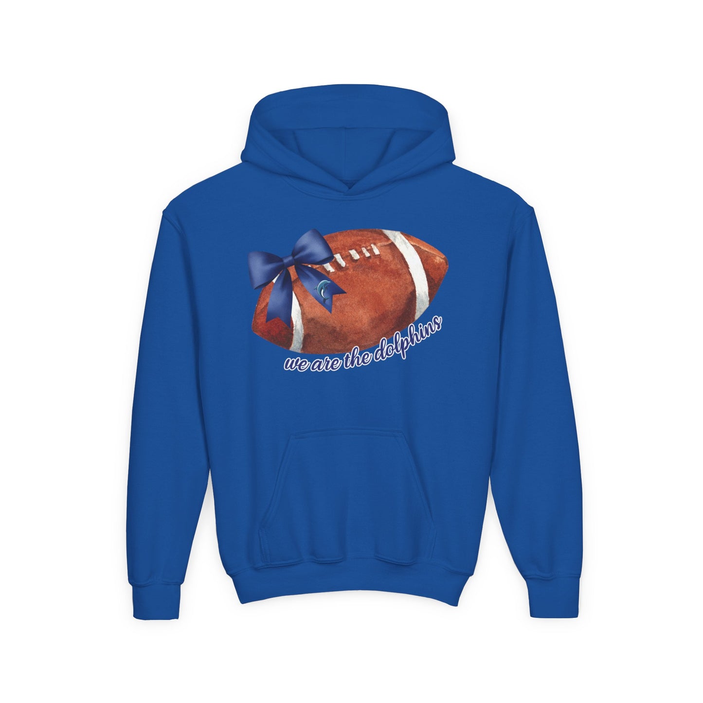 Youth Dolphin Bow We Are the Dolphins Hoodie