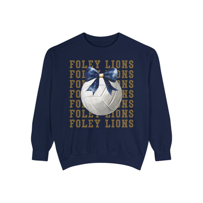 Foley Lions Volleyball Coquette Sweatshirt - Comfort Colors