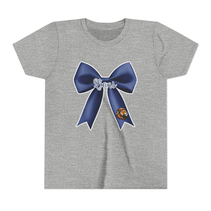 Youth Lions Navy Coquette Bow