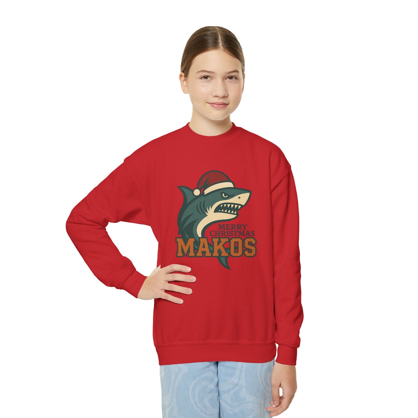 Merry Christmas Makos Sweatshirt - Gildan