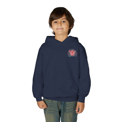Youth Surfing Christmas Hoodie - Gildan
