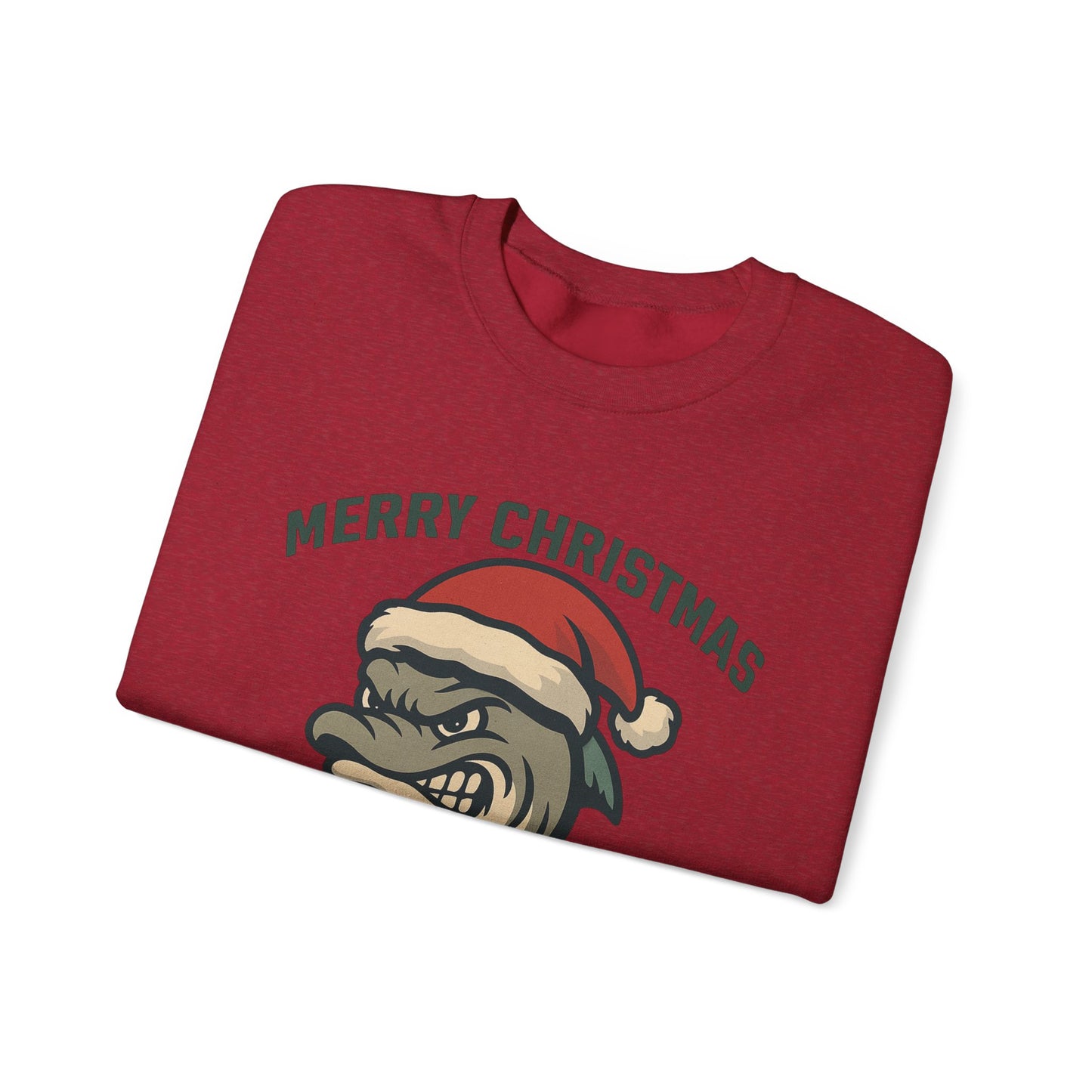 Merry Christmas Dolphins Sweatshirt - Gildan