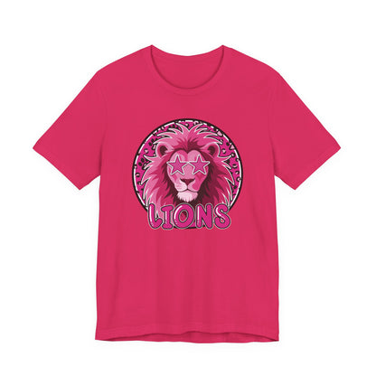 Preppy Pink Lion Tee - Bella Canvas