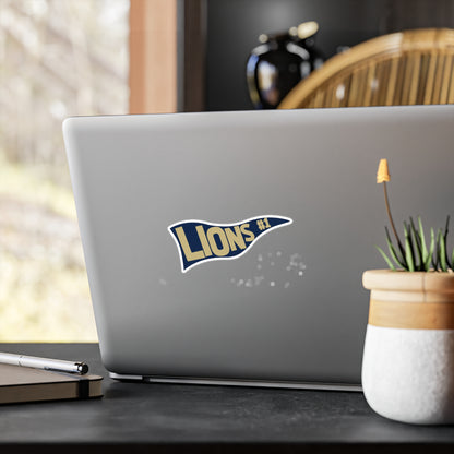 Lions Pennant Vinyl Decals