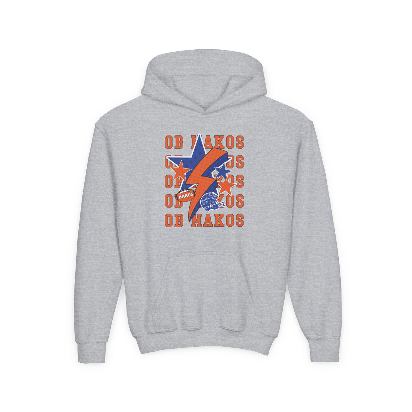 Youth Makos Lightning Football Hoodie