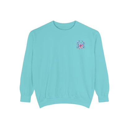 Adult Ono Island Preppy Crab Sweatshirt - Comfort Colors