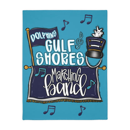GS Marching Band 2 Sided Cozy Microfiber Blanket