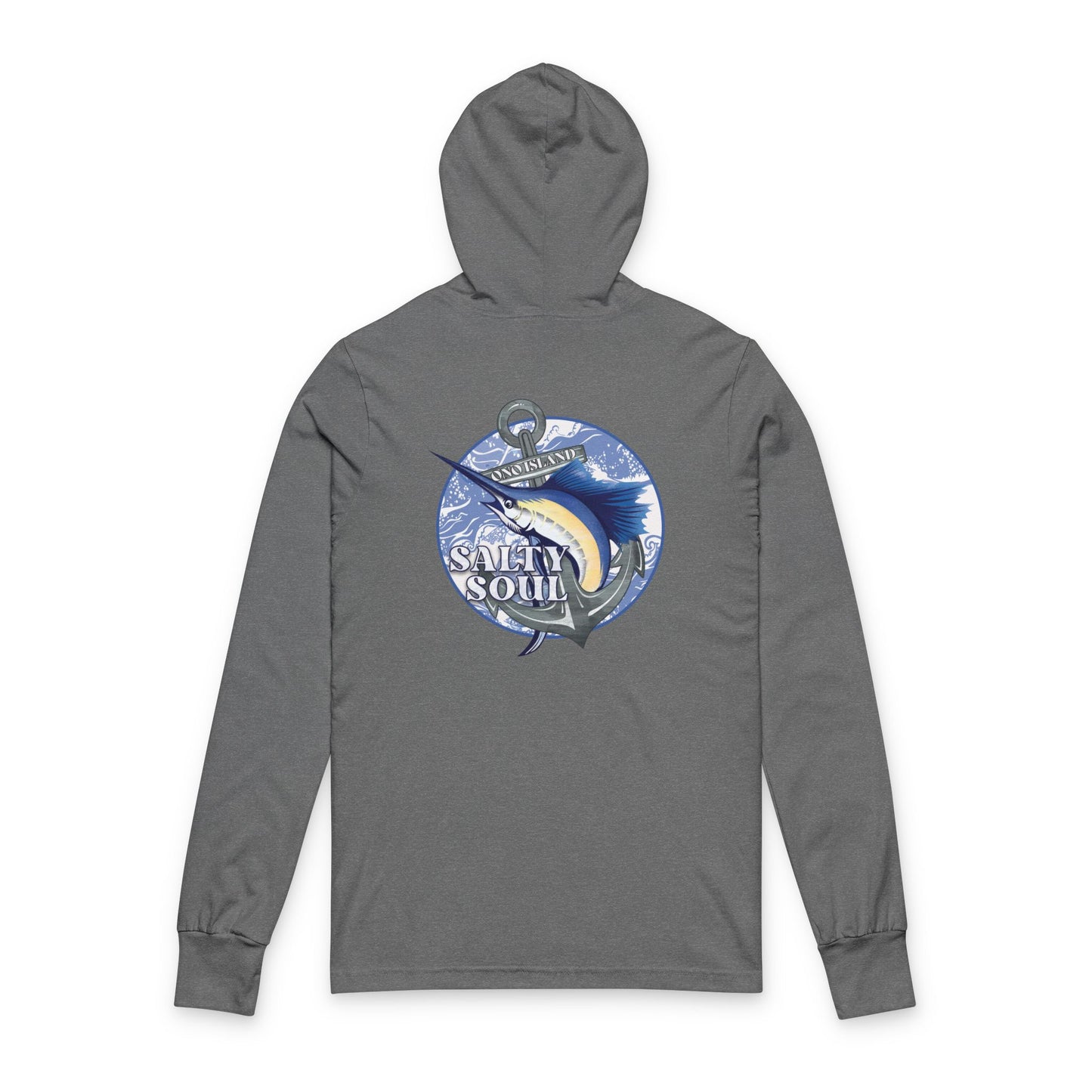 Adult Ono Salty Soul Hooded Long Sleeve Tee -Bella Canvas
