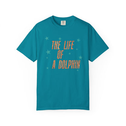 Adult Life of a Dolphin Faux Glitter - Comfort Colors