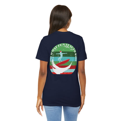 Adult Christmas Surfing Tee - Bella Canvas