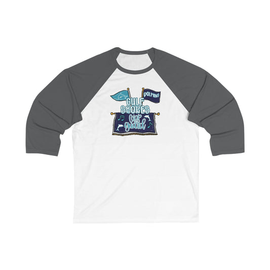 GS Color Guard Unisex 3/4 Sleeve Baseball Tee - Bella Canvas
