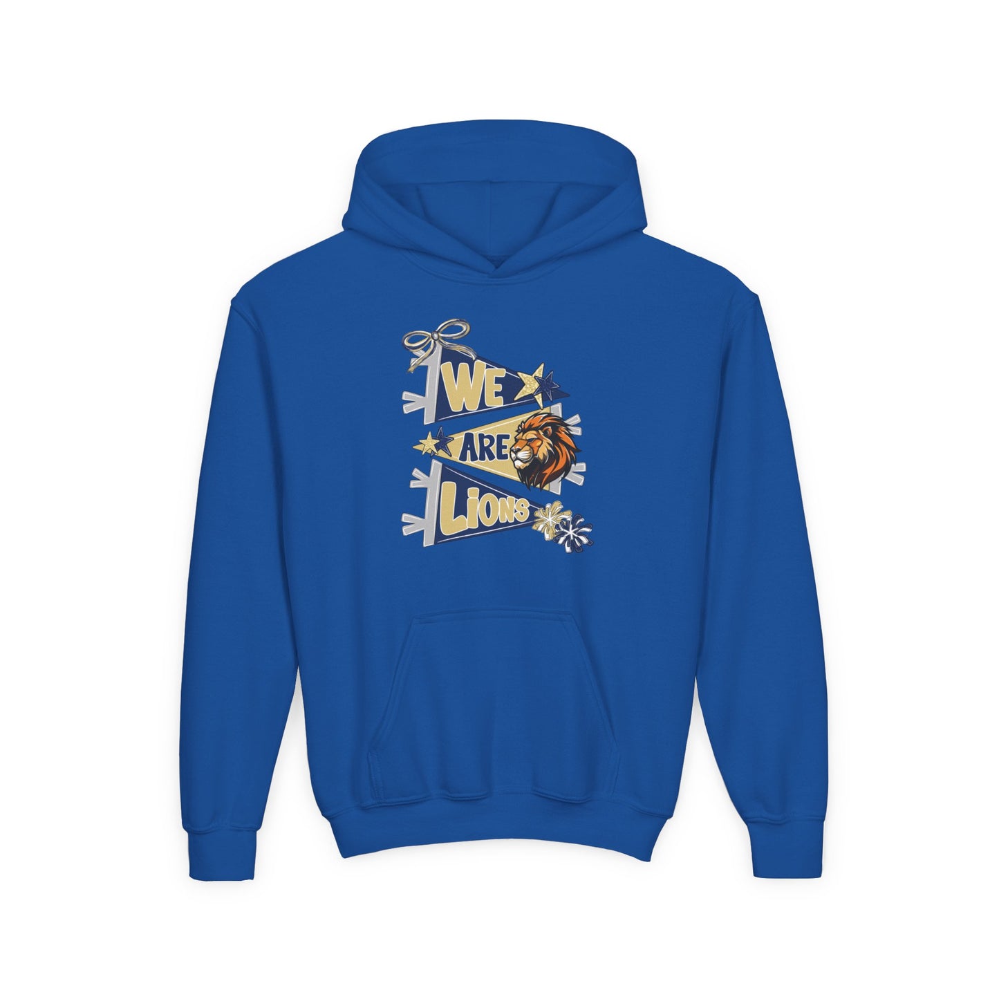 Youth We Are Lions Pennant Hoodie