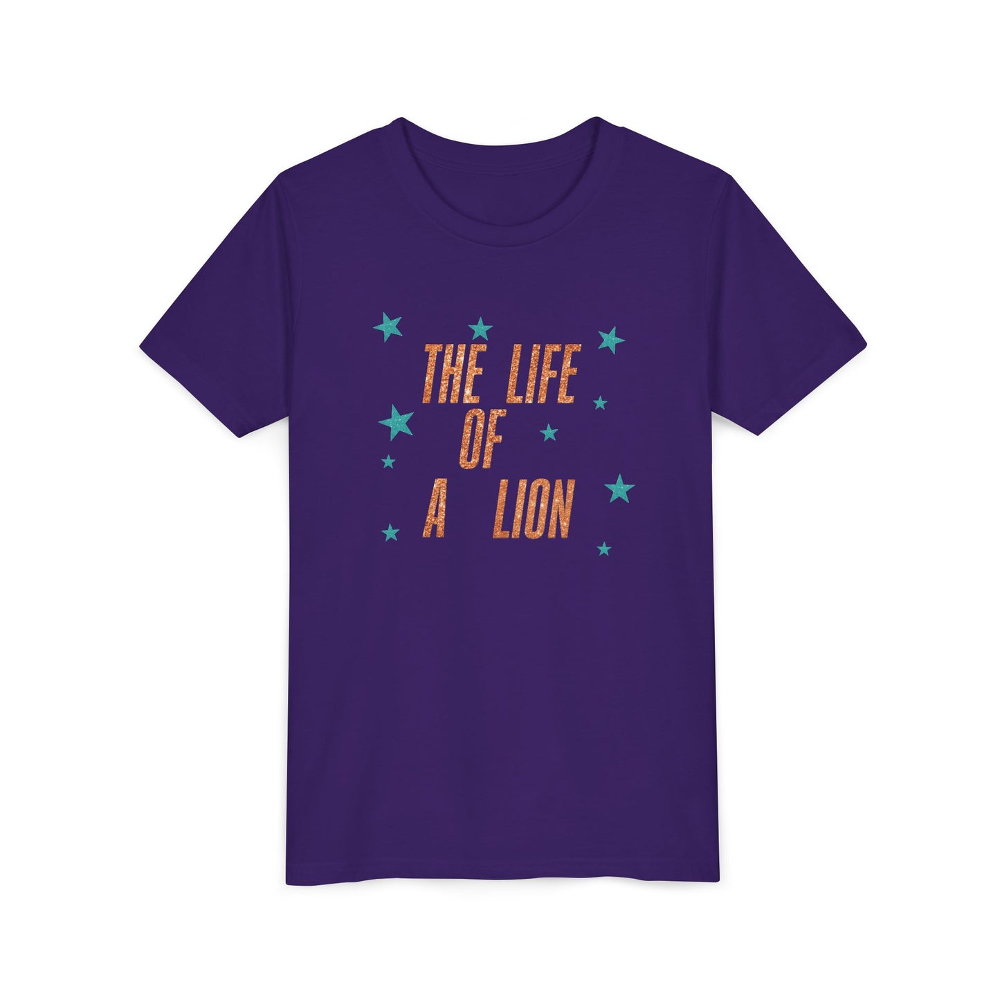 Life of a Lion Faux Glitter - Bella Canvas