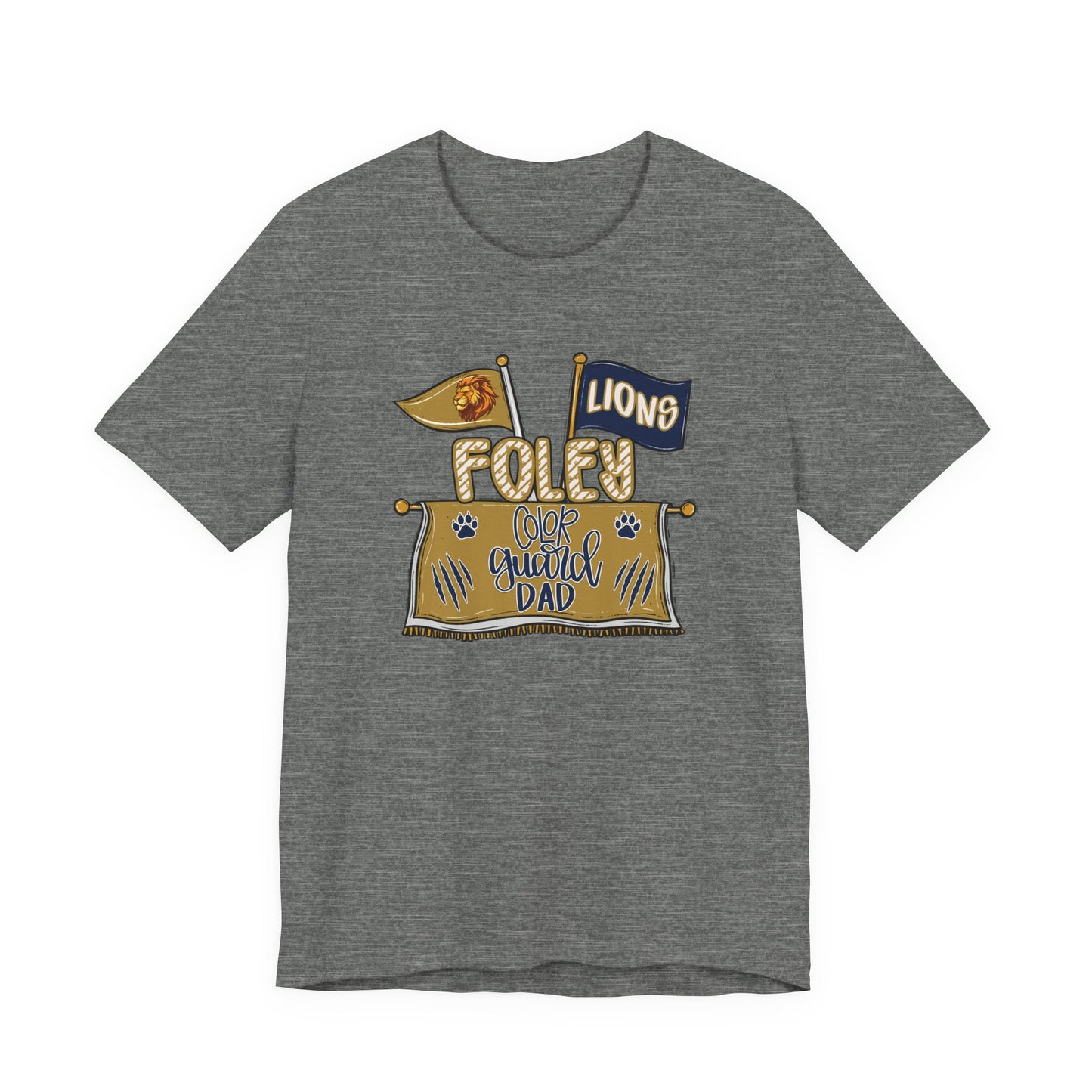Adult Lions Color Guard Mom Tee - Bella Canvas